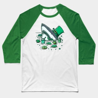 St Patricks Day Sweets Shark Baseball T-Shirt